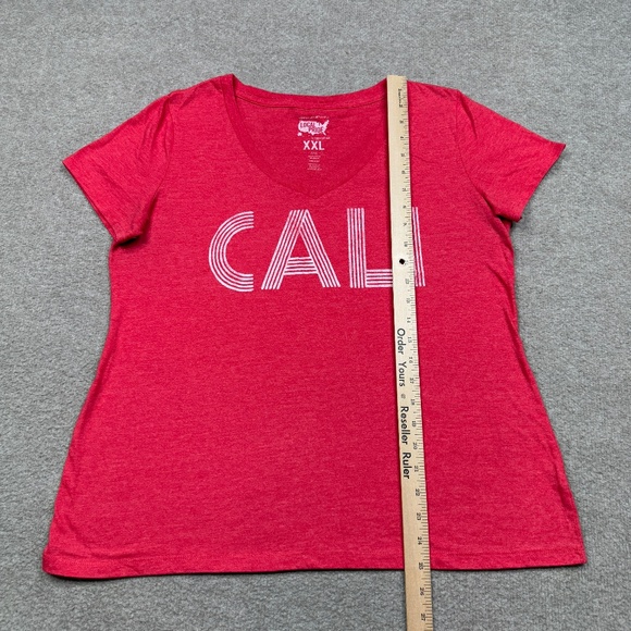 Todd Snyder x Local Pride T Shirt Womens Size 2XL XXL Red V Neck Short S… - Picture 4 of 7